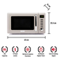 HADEN 20L MICROWAVE 800W CREAM 191212-A